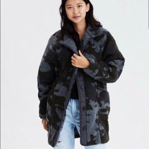 AE faux Sherpa Camo jacket